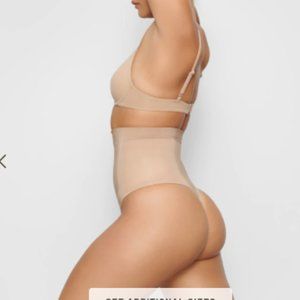 SKIMS (Clay-NWT) High Waisted BONDED THONG * Sold out on website*- NWT